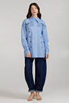 Women's embroidered shirt Dawn blue